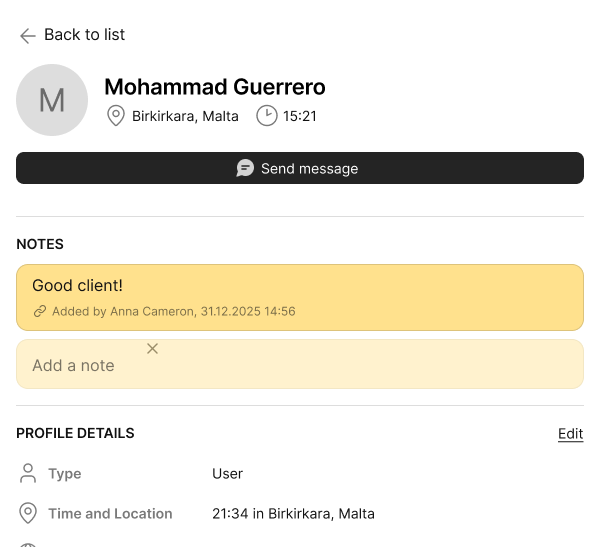 Something about clients here