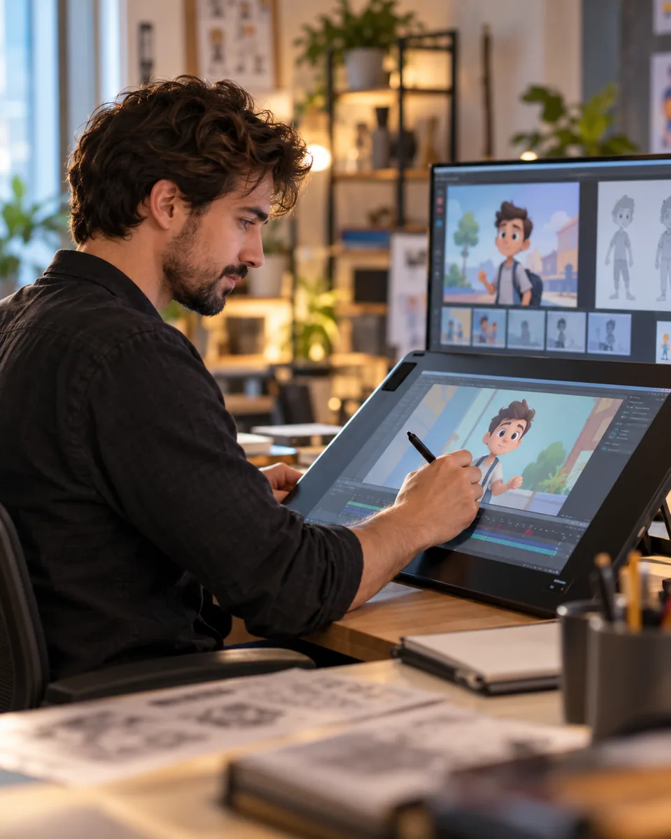Scène professionnelle : Studios d’animation