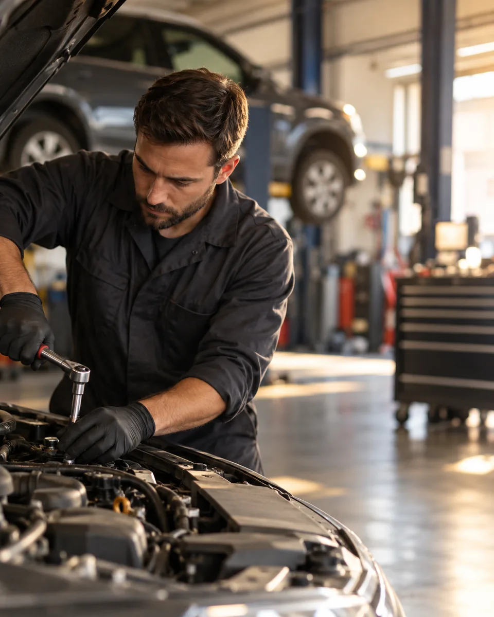 Professional scene: Auto mechanics