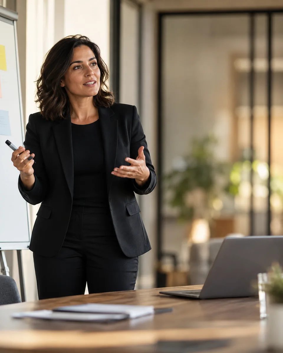Professional scene: Corporate trainers