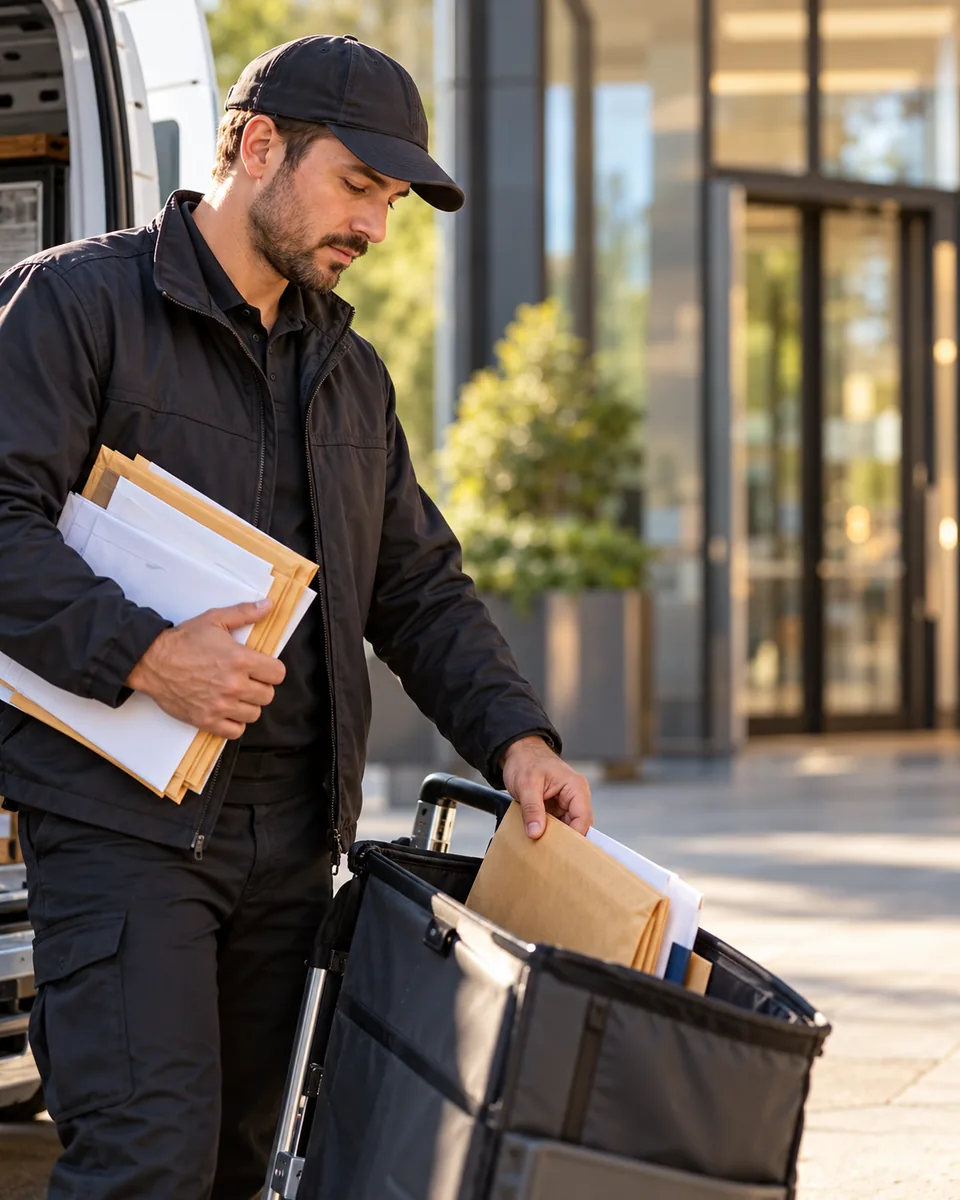 Scène professionnelle : Services de livraison de documents