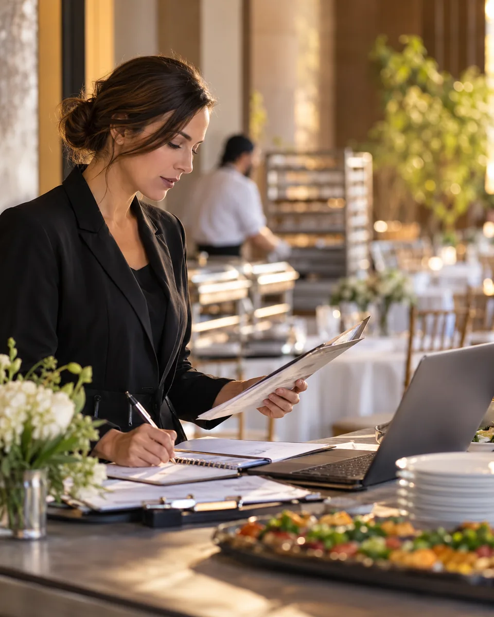 Professional scene: Event catering coordinators