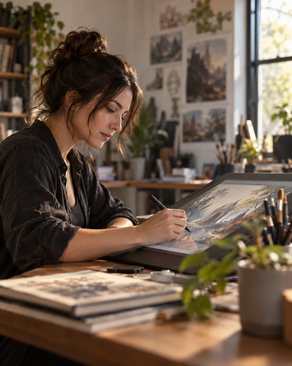 Professional scene: Illustration studios