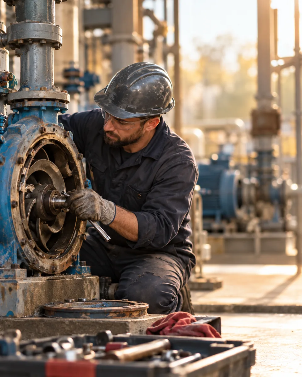 Professional scene: Industrial pump repairers