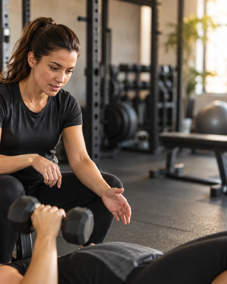 Scène professionnelle : Coach sportifs personnels