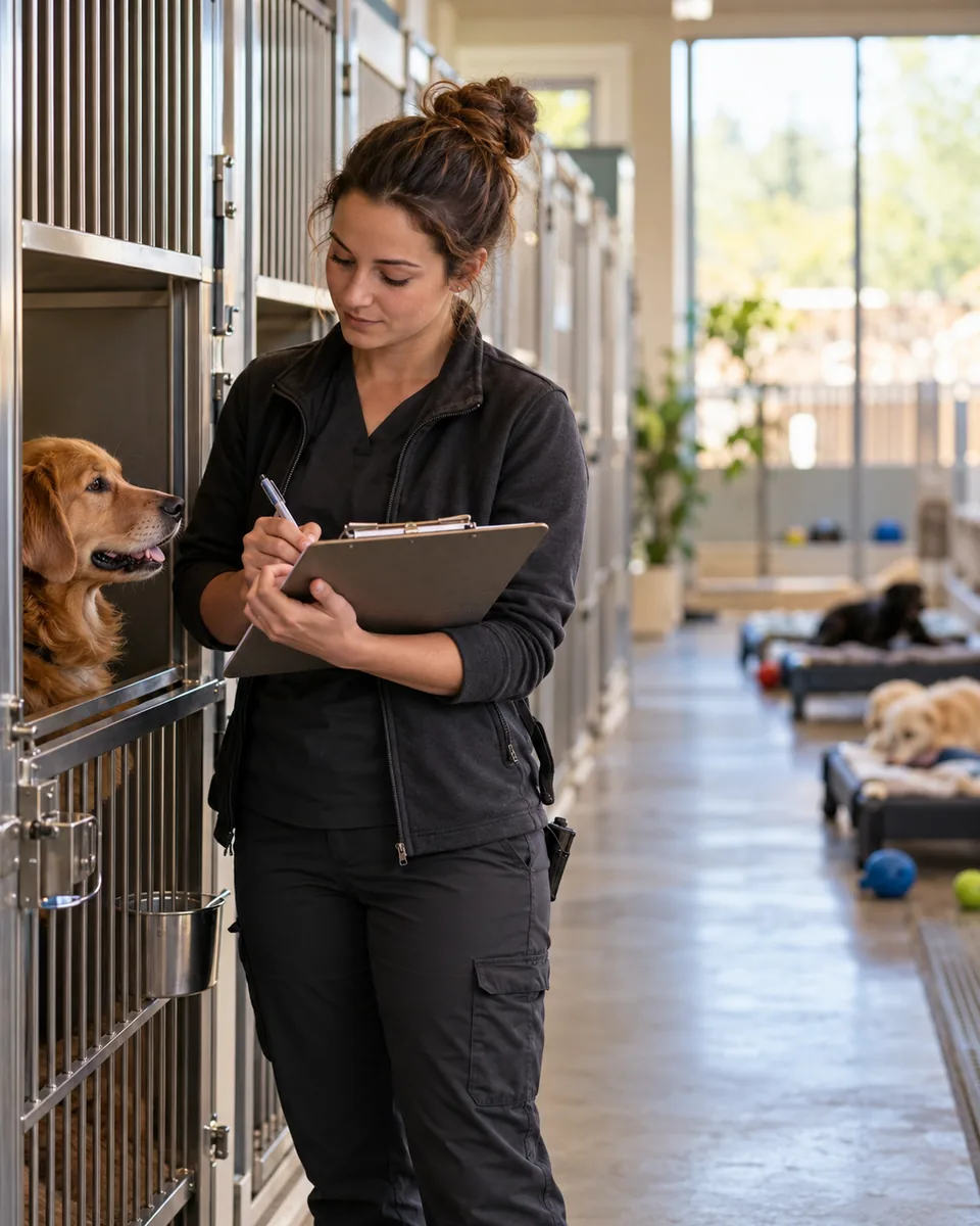 Professional scene: Pet boarding kennels