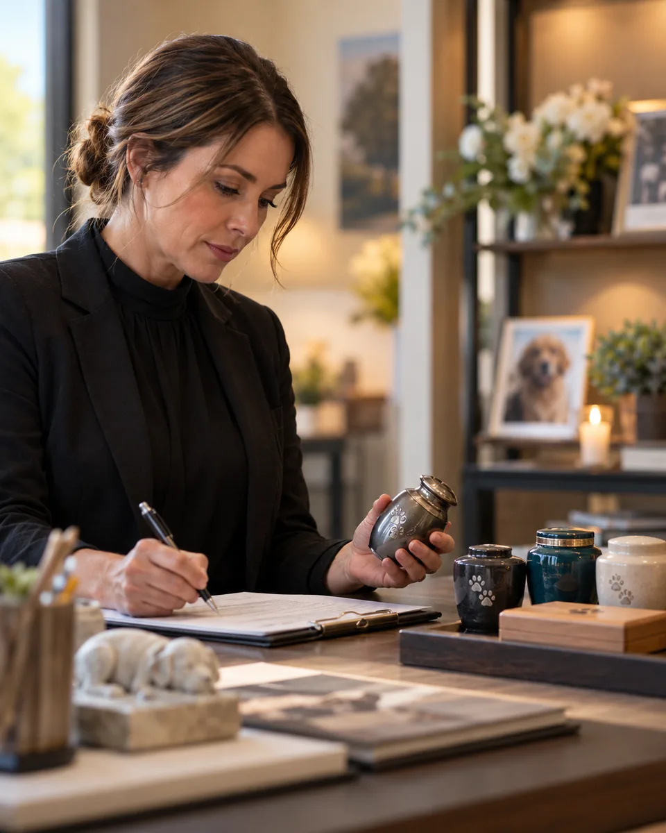 Professional scene: Pet cremation services