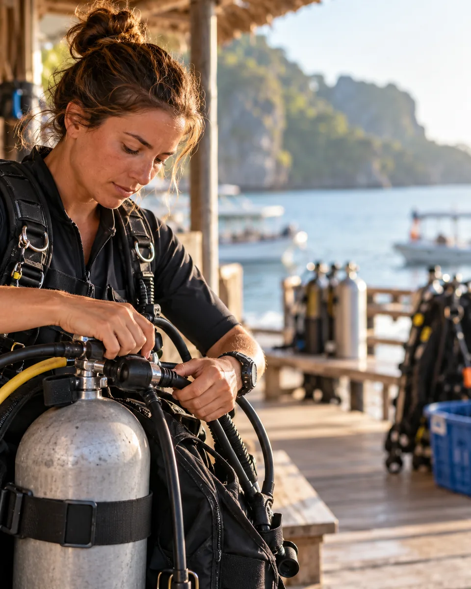 Professional scene: Scuba diving centers