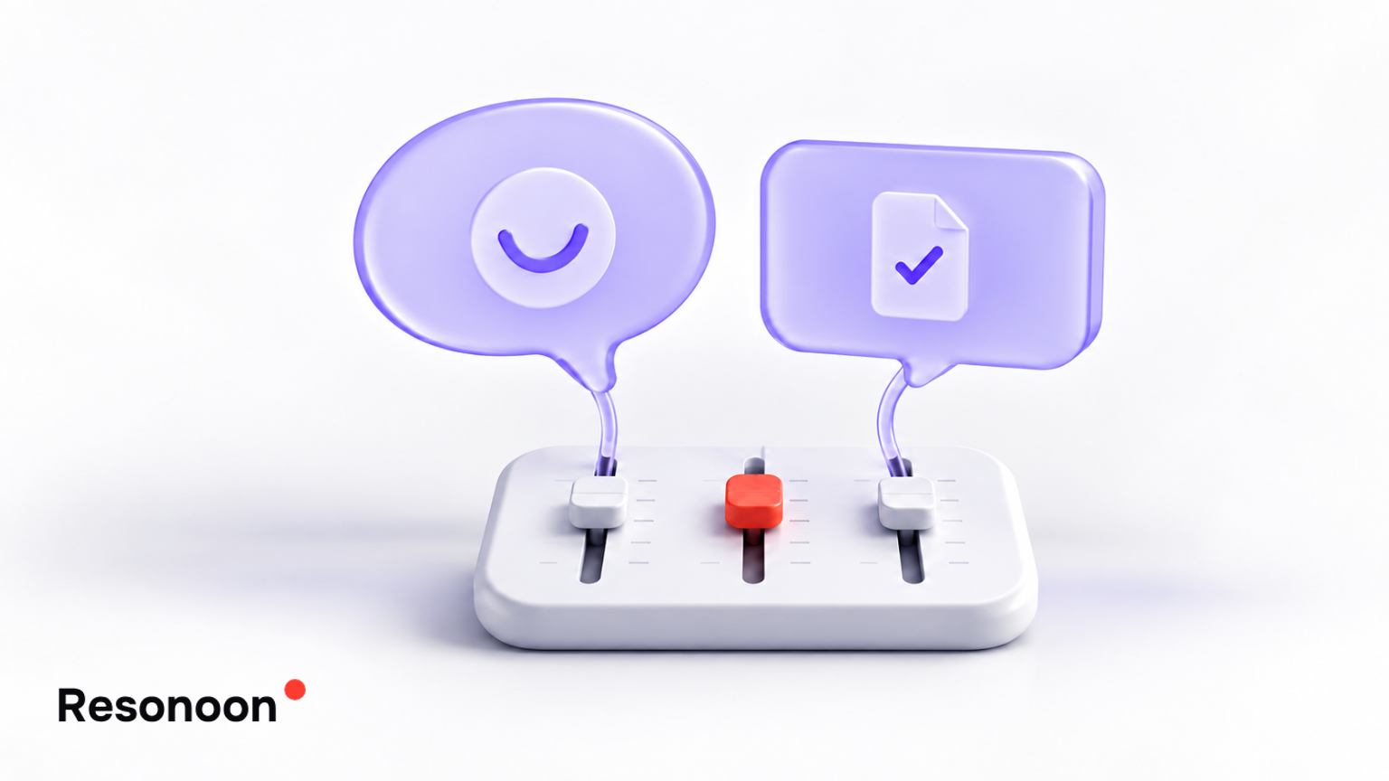 Illustration d’un ton attentionné pour un assistant de support par IA